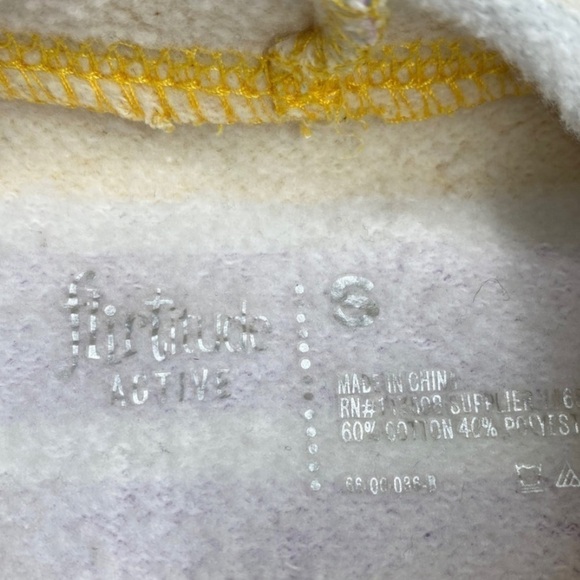 Flirtitude Active Striped Cropped Hoodie Sz Sm - Picture 4 of 6